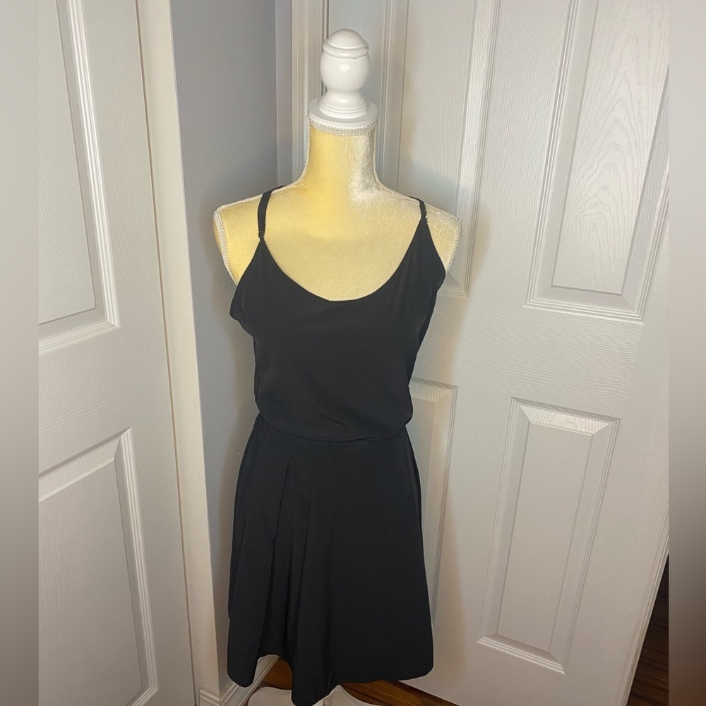 NWOT Black Dress w/racer back and cut out at waist